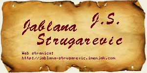 Jablana Strugarević vizit kartica